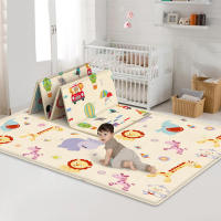 Double-sided Pattern Design Foldable Cartoon Baby Play Mat Xpe Puzzle Childrens Mat Baby Climbing Pad Kids Rug Baby Games Mats