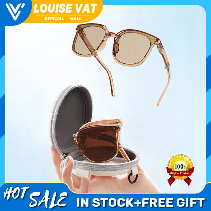 [LOUIS VAT] Sunglassesแว่นกันแดดหญิง แว่นกันแดดพับได้ของผู้หญิงแนวเรโทร