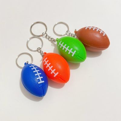 [hot]Novelty Key Creative Gift Keyring Gifts Present Birthday Car Party Accessories Keychain Pendant1PC Rugby Sports Ring