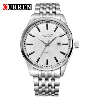 CURREN Brand Mens Watches Fashion Casual Sport Waterproof Clock Stainless Steel Quartz Watch For Man Relogio Masculino