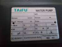 ปั๊มหอยโข่งหน้าใหญ่ TAIFU 2x2x3HP (THAF6B-3) ทองแดง