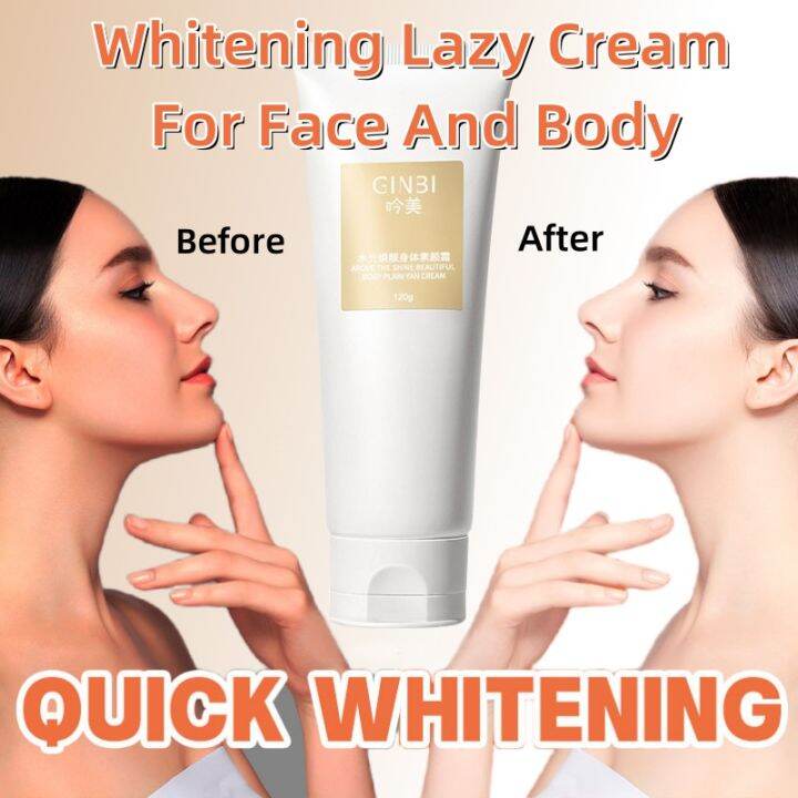 Whitening Lazy Cream For Face Body Plain Face Makeup Cream Perfect Glow Skin Whitening And