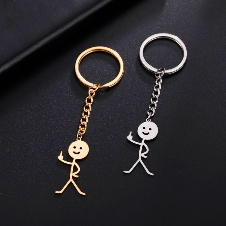 vv-teamer-2023-trend-fuxk-you-middle-stickman-keychain-school-car-pendant-couple-trinket-keyring-wholesale