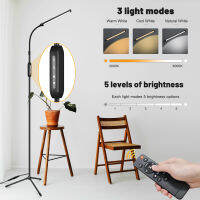 โคมไฟตั้งพื้น Led พร้อมรีโมทสำหรับต่อขนตา Craft Task Lamps Floor Standing Gooseneck Dimmer Beauty For Lashes Facial Spa