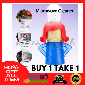 Blue Angry Mom Microwave Cleaner Angry Mom Mad Creay Mama Microwave Oven Cleaner High Temperature Steam Cleaning Equipment Tool Easily Crud Steam Cleans Add Vinegar and Water for Kitchen 