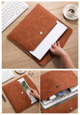 Business Document Organizer Stylish File Bag Data Package Document Organiser A4 Leather File Folder Filing Products