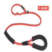 Thickness Pet Leashes Double Handle Reflective Dogs Leash Nylon Collar Belt Rope 1.6m Adjustable Training Pets Belt Supplies