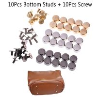 【CW】 1bag Leather Buttons Screw Wear Protection Bottom Studs Rivets Hardware Accessories Feet