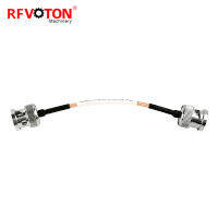 จัดส่งฟรี2ชิ้น RF Pigtail Coaxial Cable BNC ชาย BNC ชายสำหรับ RG316สาย1M 2M ยาว