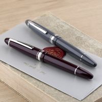 Majohn P136 Fountain Pen Metal Copper Piston EF 0.4mm F 0.5mm M Nibs School Office Student Writing Gifts Pen Stationery  Pens