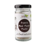 Bột Tiêu Đen Hữu Cơ Chính Hãng Lumlum Organic Black Pepper Powder, Lọ 30g