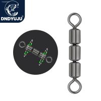 ❣ DNDYUJU 10pcs Fishing Rolling Triple Swivels for Fishing Hooks Ball Bearing Swivel Solid Stainless Steel Snap Fishng Accessories