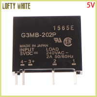 Lofty DC-AC โมดูลโซลิดสเตทรีเลย์1ชิ้น5V 12V 24V G3MB-202P-5VDC PCB SSR AC 240V สวิตช์รีเลย์ตัวต้านทานวงจร2A Snubber