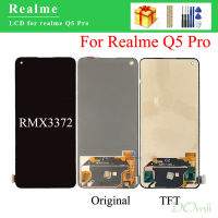 Amoled/Lcd TFT สำหรับเปลี่ยน OPPO Realme Q5โปร RMX3372ชิ้นส่วนจอสัมผัสแอลซีดีของเครื่องแปลงดิจิทัล