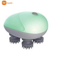 ZZOOI Xiaomi Electric Scalp and Head Massage Instrument Dry and Wet Kneading Silicone Soft Contact Portable Massaging Magic Instrument