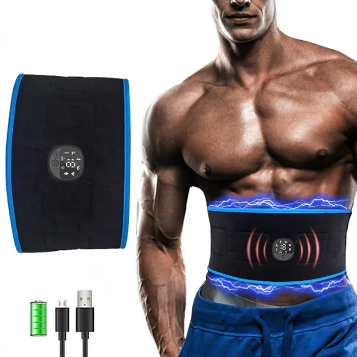 EMS Muscle Stimulation Belt Electric Abdominal Trainer Exerciser Toning