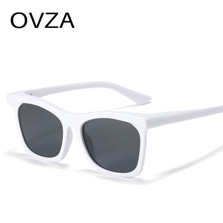 แว่นกันแดดทรงสี่เหลี่ยมยี่ห้อ-ovza-สำหรับผู้หญิงแว่นตาดีไซเนอร์แฟชั่นป้องกันรังสียูวีสำหรับผู้ชาย-s1076