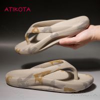 Atikota Slippers for Women Summer Men EVA Anti-slip Bathroom Slipper Uni Flip Flops