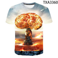 2020ใหม่ Atomic explosion 3D พิมพ์เสื้อผู้ชายผู้หญิงเด็กเกมเสื้อยืดฤดูร้อนแขนสั้น streetwear แฟชั่น Style