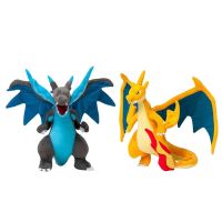 【LZ】 Kawaii Pokemon Anime Mega Charizard X Plush Doll Pro Son Mega Charizard Y Doll Toy Handsome Birthday Gift