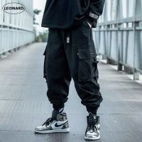 CODhan14416 M-5XL Functional Cargo Pants Men Overalls Long Pants Plus Size Slim Fit Black Pants Street Style