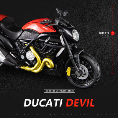 【RUM】1:18 Scale Ducati Devil Alloy motorcycle model diecast car Toys for Boys baby toys birthday gift car toys kids toys car model car toys model coll