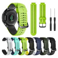 （Bar watchband）กีฬาซิลิโคนระบายอากาศสายรัดข้อมือ ForForerunner 235 220 230 620 630 735XT เปลี่ยนสายนาฬิกาข้อมืออุปกรณ์เสริม