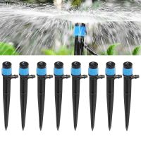 Scattering Dripper Water Nozzle Garden Watering Sprinklers 360 Degrees Garden Water Irrigation System For 4/7mm 1/4 Hose 10pcs
