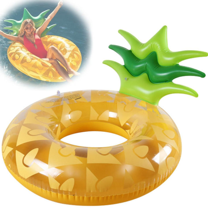 inflatable-underarm-swim-ring-waterproof-and-wear-resistant-independent-inflation-valve-childrens-swim-ring-backrest-pineapple-floating-row-backrest-swimming-circle