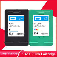 132 136ตลับหมึกเปลี่ยนสำหรับ HP132 136สำหรับ HP Photosmart 2573 C3183 Officejet 6213 PSC 1513เครื่องพิมพ์