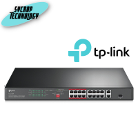 TP-Link 16-Port 10/100 Mbps + 2-Port Gigabit Rackmount Switch with 16-Port PoE+ Switch รุ่น TL-SL1218P ประกันศูนย์