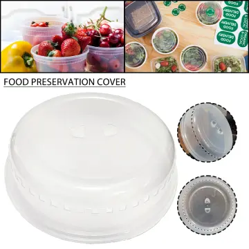 10 Microwave Safe Dish Plate Food Plastic Lid Cover Splatter with Vents Clear