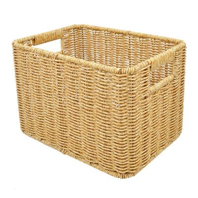 Storage Basket Hand-Woven Rattan Wicker Basket Various Item Arrangement Nesting Basket S