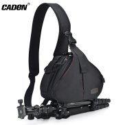 Caden Túi Đựng Máy Ảnh DSLR Túi Đeo Vai Chuyên Nghiệp Có Nắp Che Mưa Cho