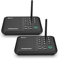 QNIGLO Intercoms Wireless for Home, 1000 Feet Long Range House Intercom System, 10 Channels Intercoms System for Business, Room to Room Intercom System for Elderly, 2 Way Audio Intercom for Office/Classroom LD666-2P