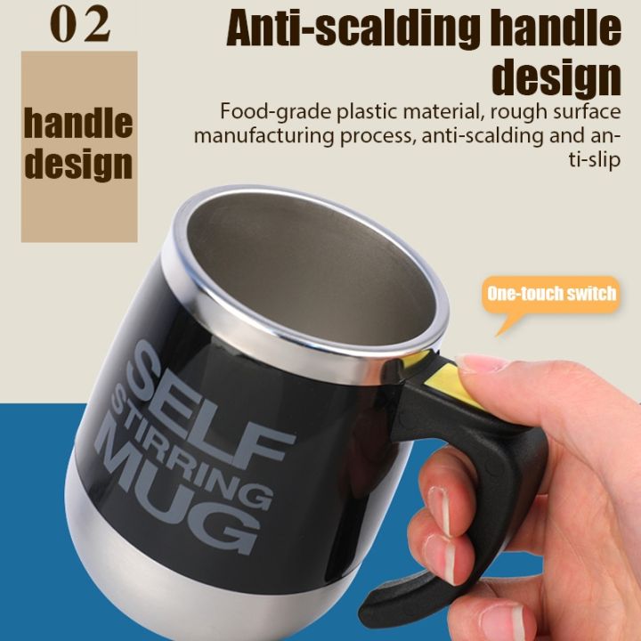 high-end-cups-ถ้วยผสมไฟฟ้าอัตโนมัติสแตนเลสกาแฟนมอัตโนมัติ-self-stirring-magnetic-mug-blender-smart-mixer-thermal-cup