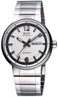 นาฬิกาข้อมือผู้ชาย MIDO Great Wall Automatic Chronometer รุ่น M015.631.11.037.09 ขนาดตัวเรือน 42 มม. หน้าปัดสีขาว ตัวเรือน สาย และ กรอบ Stainless steel สีเงิน