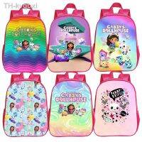 ✇ Anime Gabby Dollhouse for Kids Mochilas escolares para criança crianças meninos jardim de infância gatos Cartoons meninas bebê