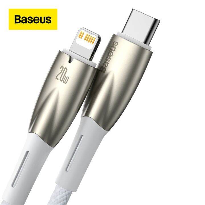 baseus-usb-pd-20w-ไปยังไฟส่องสว่างสายสำหรับ-iphone-14-13-12-11-pro-max-สายชาร์จเร็ว-type-c-usb-c