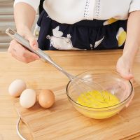 Onlycook Handle Stainless Steel High Quality Egg Beaters Egg Stiring Beaters Kitchen Gadgets Whisk Rotary Multifunction