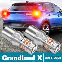 2ชิ้นไฟเบรค LED สำหรับ Opel Grandland X Essories 2017 2018 2019 2020 2021