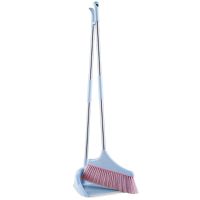 Dust Broom Set and Dustpan for Floor Squeegee Home Cleaning Tools Magic Hair Sweeper Squeeze Mop Garbage Scoop Brush Shovel Pink