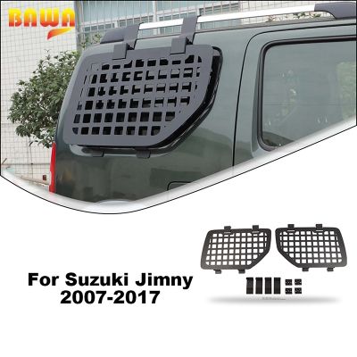 BAWA Aluminum Alloy Rear Window Glass Armor for Suzuki Jimny 2007-2017 Car Windows Protection Bracket Exterior Accessories
