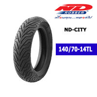 ยางนอกมอเตอร์ไซค์ขอบ14 140/70-14TL ยี่ห้อ ND RUBBER ลายcity