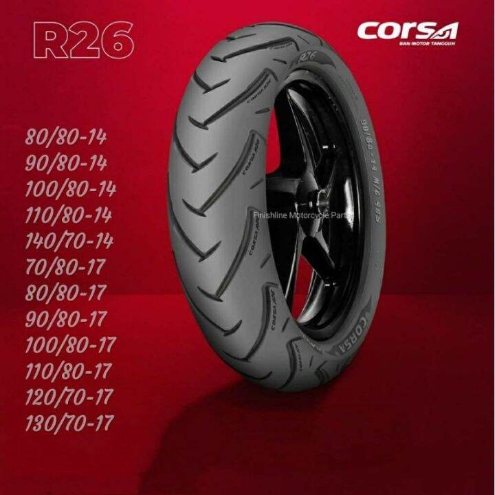 Corsa R26 Size 14 17 Platinum Series Motorcycle Tire Mio Click Aerox