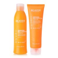 Beaver Energizine Multi Protection shampoo 258ml แชมพูสำหรับผมที่แห้งเสีย สำหรับผมที่ทำเคมีมาบ่อยครั้ง พร้อมครีมนวด