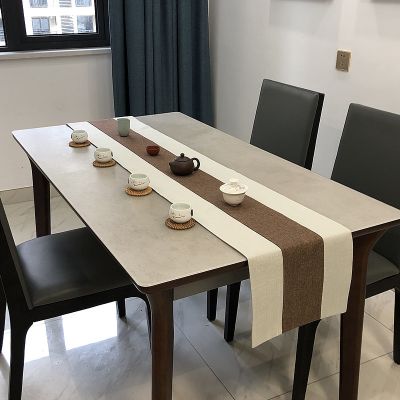 4/6/8/10 Seaters Chinese Style Cotton and Linen Table Flag Tea Table Table Decoration Modern Minimalist Tea Art Tablecloth TV Cabinet Table Flag