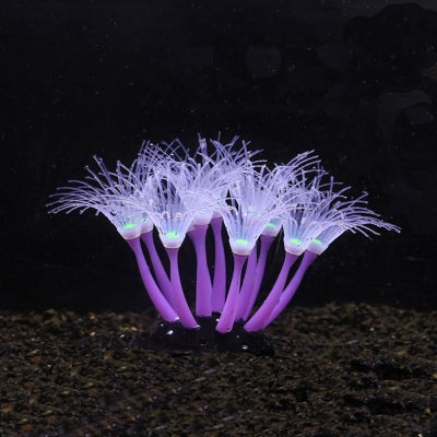 Fish In The Glowing Gel Flow Moves Water Ornaments Decorations Glow Naturally Corals Sunflower Silica