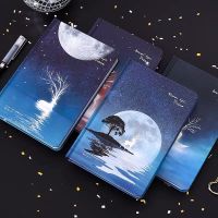 Sharkbang New A5 Starry Noctilucent Night Elk Notebook Journal Sketchbook Agenda Diary Note Book 128 Sheet Kawaii Stationery