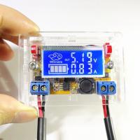 Power Regulator 2A 5-23V to 0-16.5V Step-Down Module with Voltmeter Ammeter LCD Display พร้อมกล่องเคสอะคริลิค